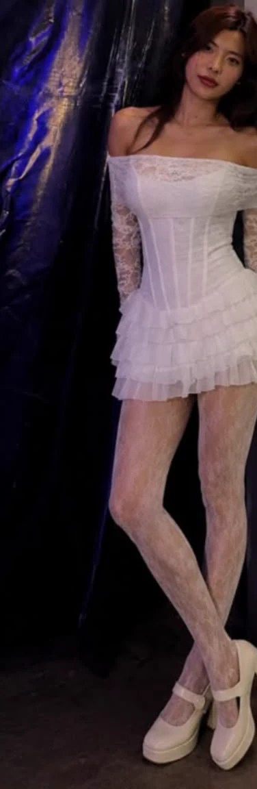 Sonam dressed in white during a video call.